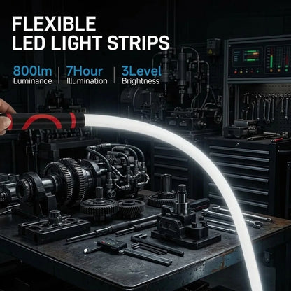 Flexible LED Flashlight Stick - Professional Work Light for Mechanics, Automotive Repairs, Inspections, and Accessing Tight Spaces