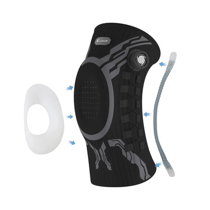 Smart Knee Brace Adjustable Compression with Mechanical Knob - for Stability & Pain Relief & Sports & Daily Use