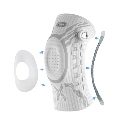 Smart Knee Brace Adjustable Compression with Mechanical Knob - for Stability & Pain Relief & Sports & Daily Use