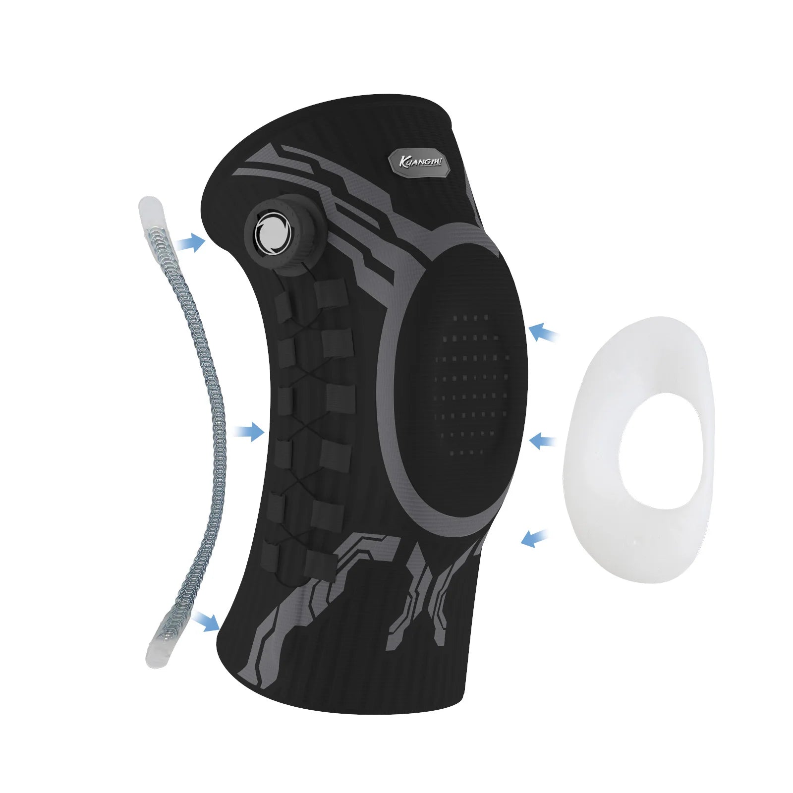 Smart Knee Brace Adjustable Compression with Mechanical Knob - for Stability & Pain Relief & Sports & Daily Use
