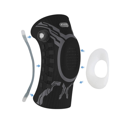 Smart Knee Brace Adjustable Compression with Mechanical Knob - for Stability & Pain Relief & Sports & Daily Use