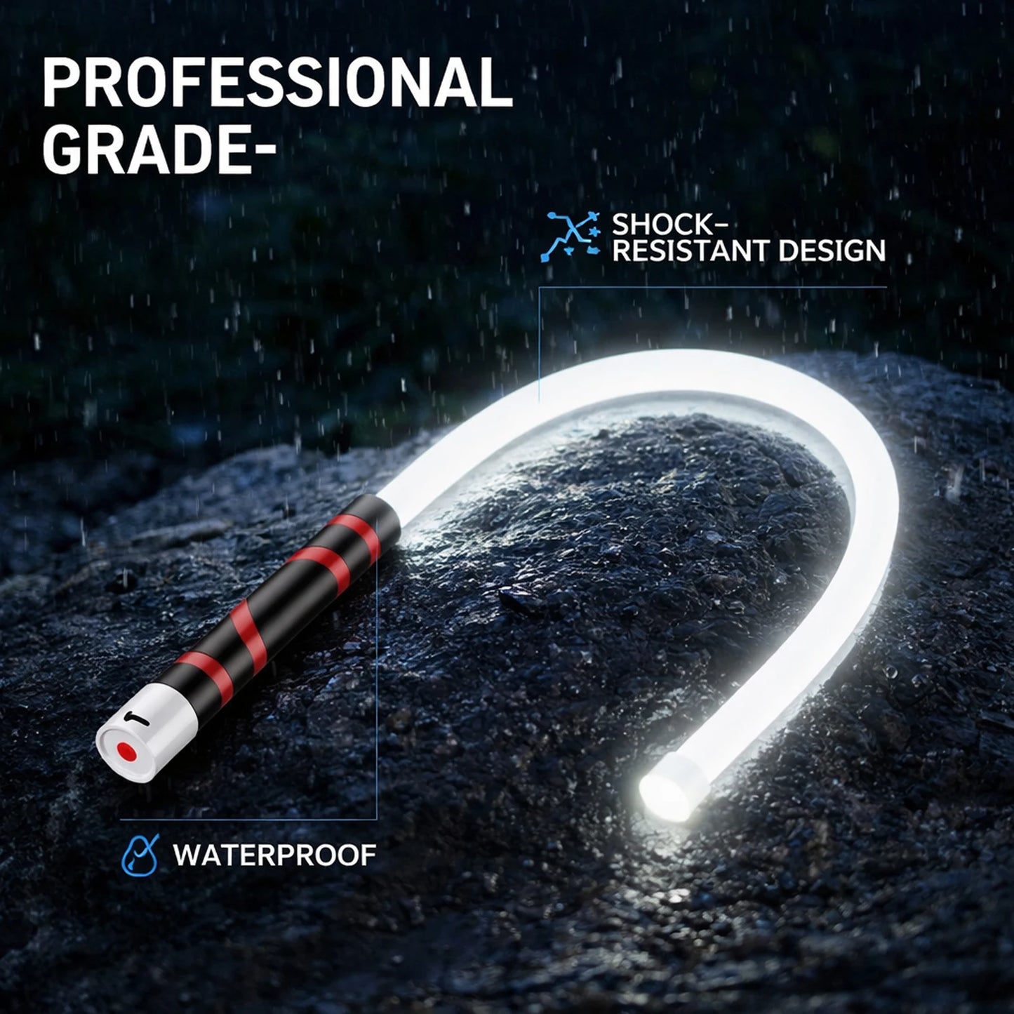 Flexible LED Flashlight Stick - Professional Work Light for Mechanics, Automotive Repairs, Inspections, and Accessing Tight Spaces