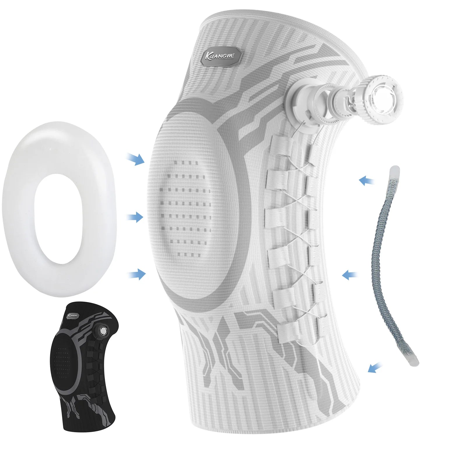 Smart Knee Brace Adjustable Compression with Mechanical Knob - for Stability & Pain Relief & Sports & Daily Use
